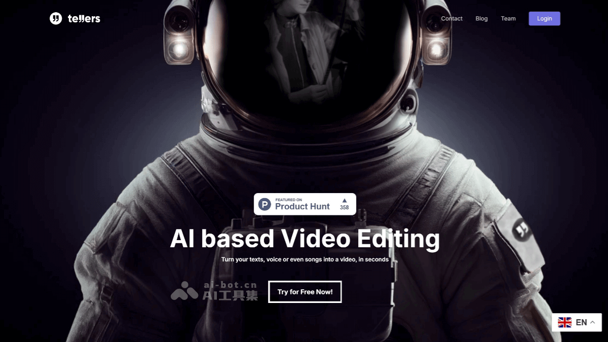tellers.ai – AI视频生成工具，自动分析文本匹配相关素材插图