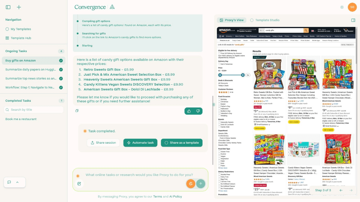 Proxy – Convergence AI 推出的全自动化 AI 助手插图3