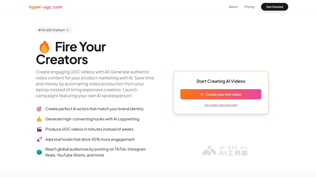hyper-ugc – AI 驱动的 UGC 视频创作平台插图