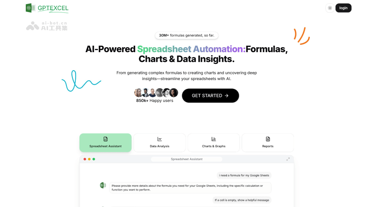 GPTExcel – AI电子表格助手，自动化脚本编写、SQL 查询生成插图