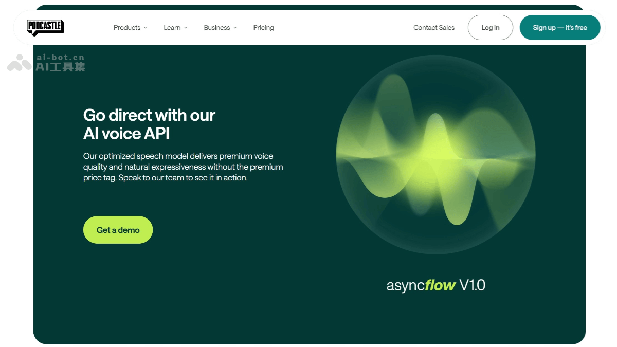 Asyncflow v1.0 – Podcastle 推出的 AI 文本转语音模型插图