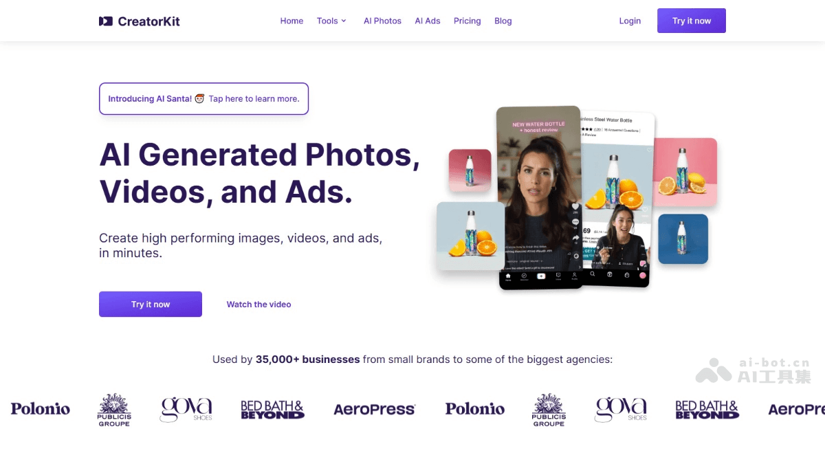 CreatorKit – AI内容创作工具，一键生成产品图片和视频插图