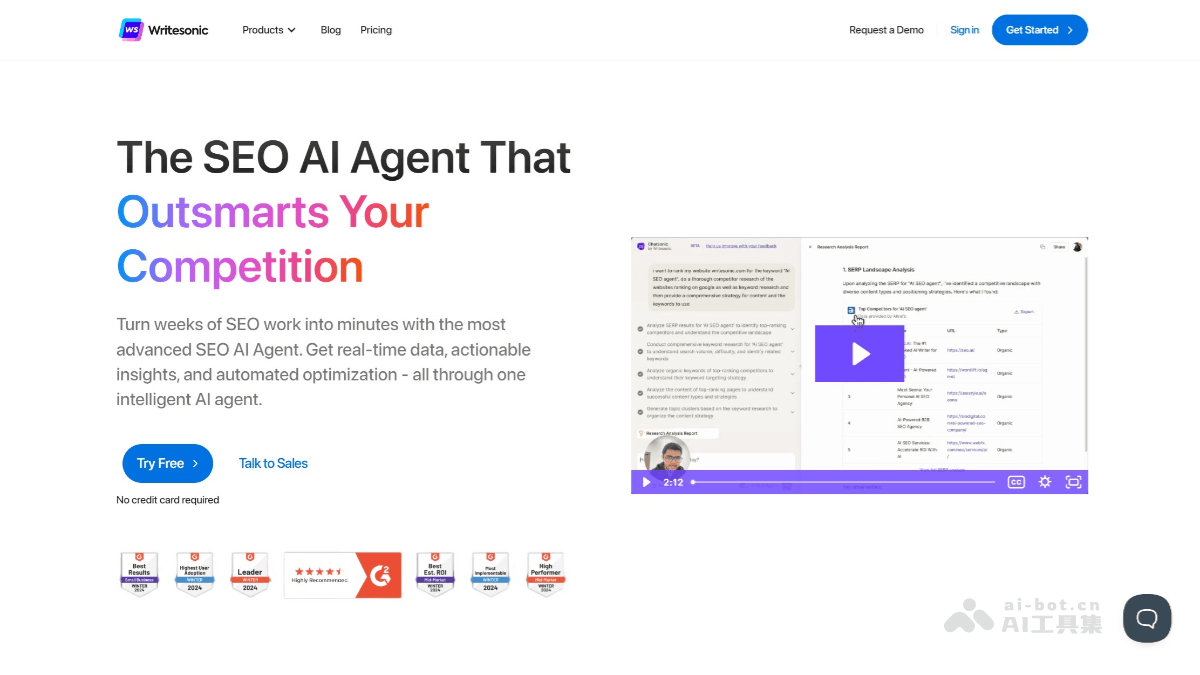 SEO AI Agent – Writesonic 推出的 AI SEO 自动化工具插图