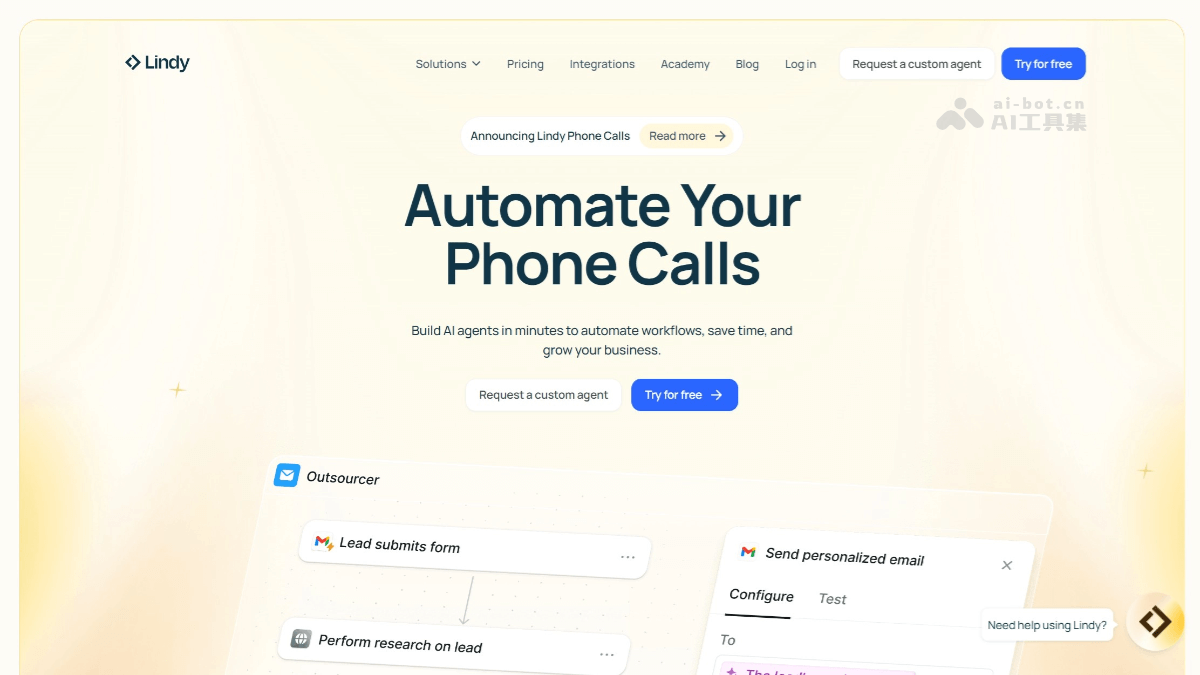 Lindy – 专注创建和管理 AI Agents 的自动化平台插图