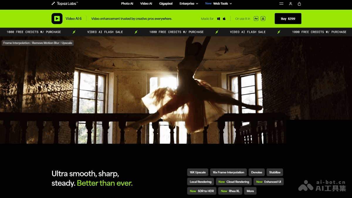 Topaz Video AI – AI视频增强软件，提升视频分辨率放大至8K插图
