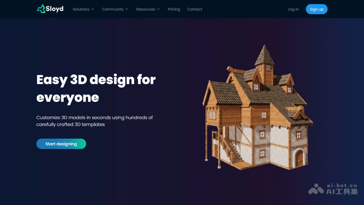 Sloyd – AI 3D模型生成工具，支持建筑、道具、武器等多种模型类别插图
