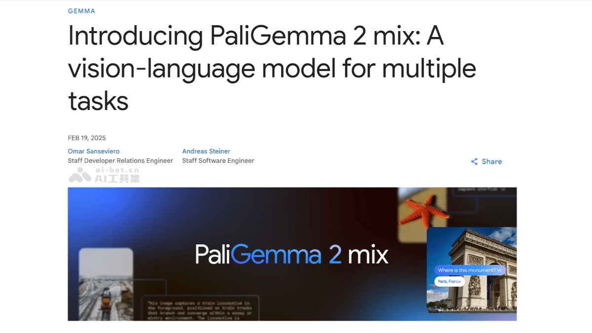 PaliGemma 2 mix – 谷歌DeepMind推出的升级版视觉语言模型插图