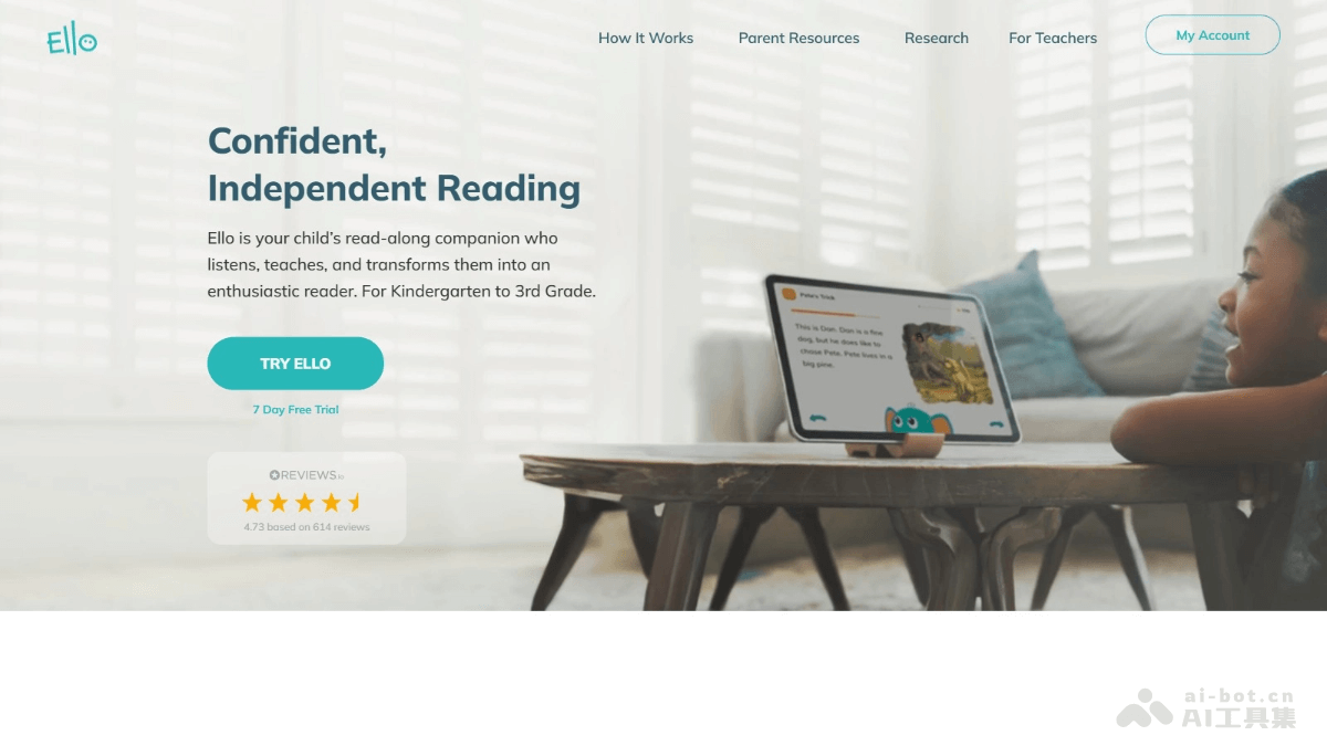 Ello – AI阅读辅导应用，根据阅读水平和兴趣个性化指导插图