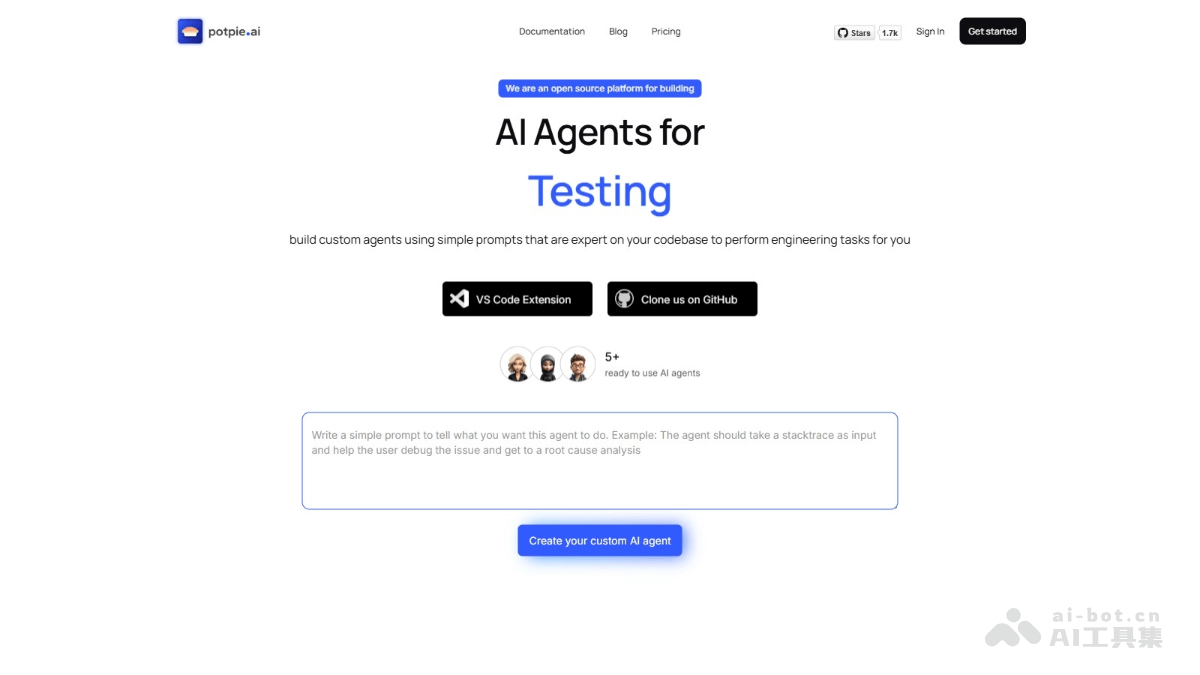 potpie.ai – AI代码库Agent构建平台，自动化代码分析、测试和开发任务插图