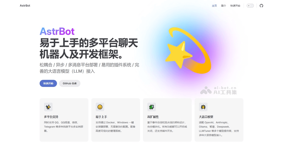 AstrBot – 开源多平台聊天机器人及开发框架插图