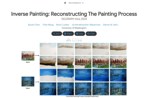 Inverse Painting – 华盛顿大学推出逆向重现绘画过程的AI技术