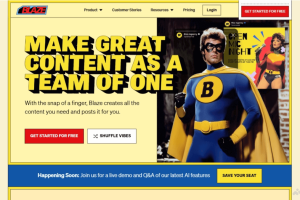 Blaze – AI营销工具，自动检测品牌风格生成个性化内容