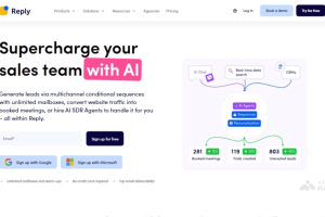 Reply – AI驱动的销售外展和潜在客户开发平台