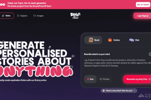 DreamPress – AI故事生成器，个性化故事生成无限创作