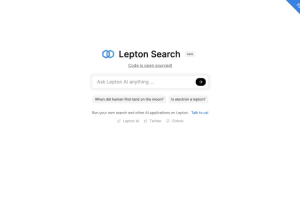 Lepton Search – 开源的对话式AI搜索引擎项目