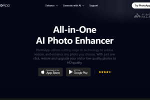PhotoApp – AI照片处理工具，支持一键修复老旧照片