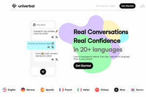 univerbal – AI语言学习应用，支持22种语言与AI导师实时对话