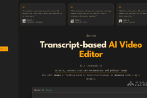 ChatCut – AI视频剪辑工具，自然语言描述完成剪辑