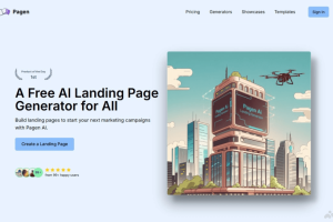 Pagen – AI网页生成器，零编程技能快速创建响应式页面