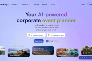 nowadays – AI活动规划平台，自动完成场地搜索、报价收集、合同签署全流程服务