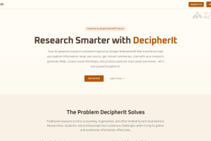 DecipherIt – AI研究助手，支持多源研究整合和分析