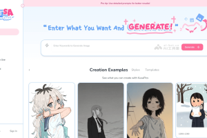 KusaPics – 免费生成动漫风格图像的AI绘图平台