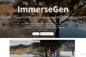 ImmerseGen – 字节跳动联合浙大推出的3D世界生成框架