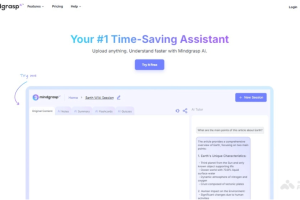 mindgrasp – AI学习和办公助手，智能生成笔记摘要
