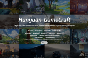 Hunyuan-GameCraft – 腾讯混元推出的交互式游戏视频生成框架