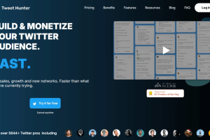 Tweet Hunter – AI驱动的个性化推文内容创作工具，实现Twitter增长变现