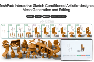MeshPad – 草图驱动的AI 3D网格生成与编辑工具