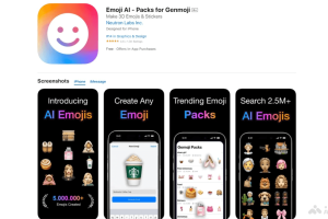 Emoji AI – AI表情包生成应用，根据文本描述创建个性化表情