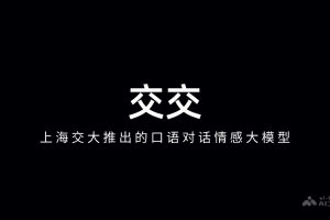 交交 – 上海交大推出的口语对话情感大模型