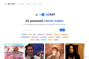 AIGIF – AI驱动的个性化 GIF 表情包制作平台
