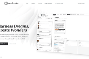 novelcrafter – AI写作助手，辅助作家规划故事结构和节奏
