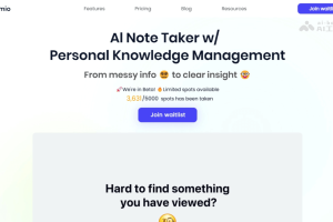remio – AI知识助手，自动对笔记进行分类、排序和标记