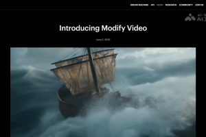 Modify Video – Luma AI 推出的AI视频编辑功能