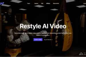 WarpVideo – AI视频创作平台，支持视频、图像、文本生成视频