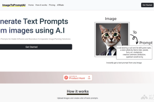 ImageToPromptAI – AI图像转文本提示词工具，快速生成与图像相关的细节描述