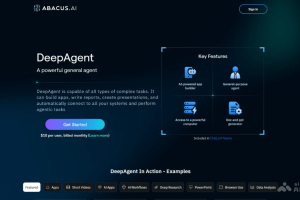 DeepAgent – Abacus.AI推出的通用Agent