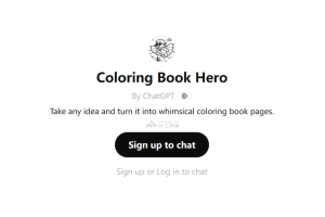 Coloring Book Hero – Open AI推出的AI绘图模板涂色应用