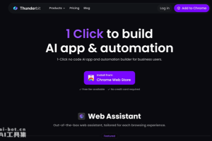 Thunderbit – 零代码构建AI应用和自动化流程的平台