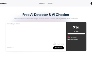 X Detector – AI内容检测工具，多语言识别AI生成的文本准确率高达99%+