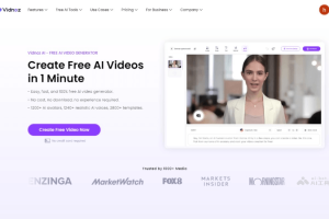 Vidnoz – 在线AI视频生成器，1200+个逼真的AI人类虚拟形象