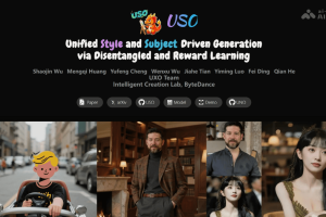 USO – 字节跳动推出的内容与风格解耦与重组统一框架