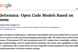 CodeGemma – 谷歌开源推出的代码生成大模型