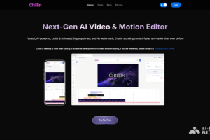 Chillin – AI在线视频编辑工具，无缝结合AE和Pr的核心功能