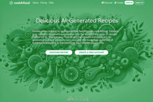 cookAIfood – AI烹饪平台，输入食材描述或照片创造个性化食谱