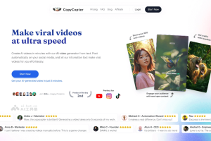 CopyCopter – AI短视频生成工具，一键将长篇文本内容转换成短视频