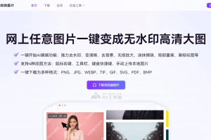救救图片 – AI图片处理工具，任意图片一键变成无水印高清大图